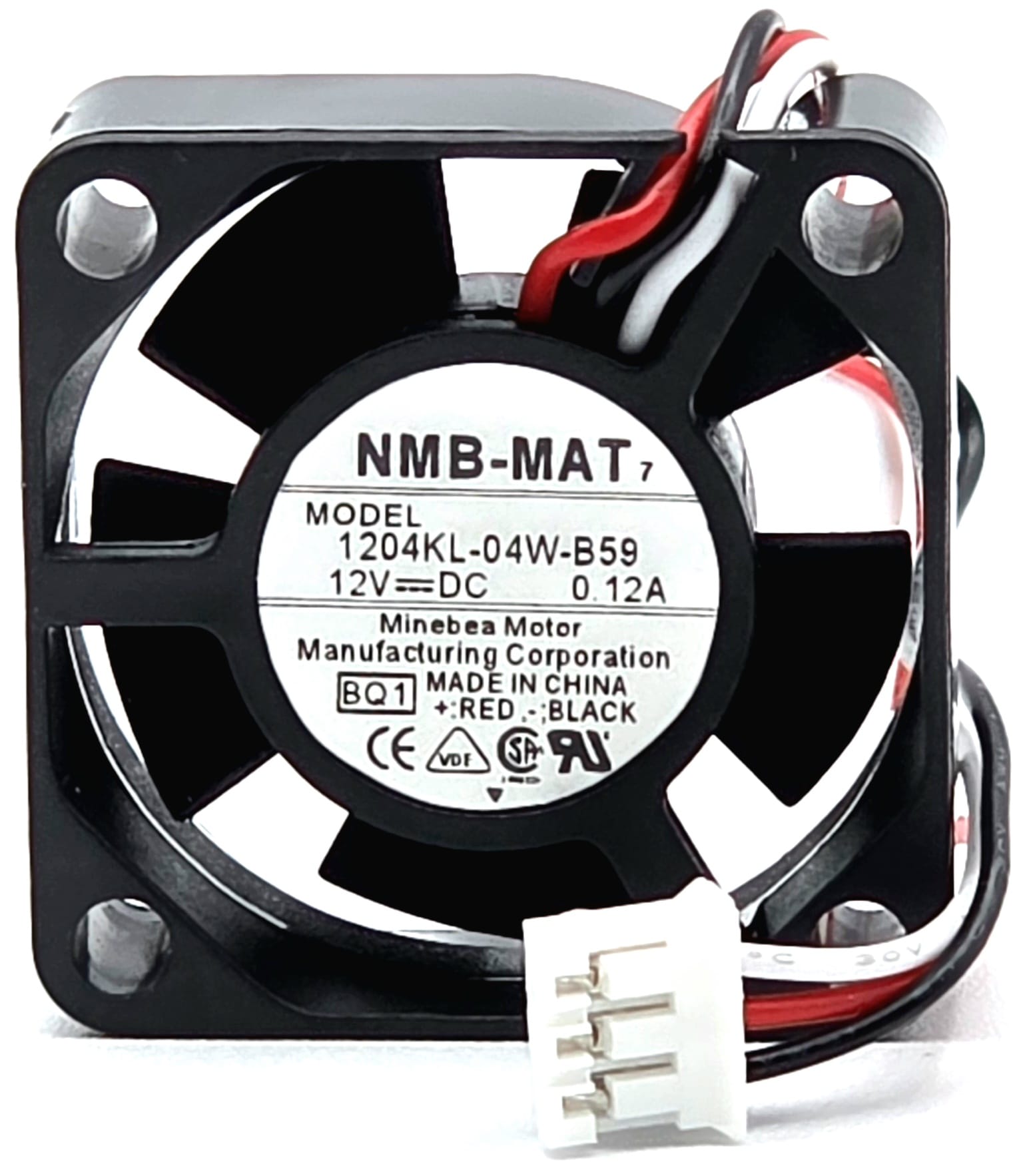 1204KL-04W-B59 - 30x30x10mm 3010 DC12V 0.12A 3-Pin Connector Router / Yaskawa Driver Cooling Fan