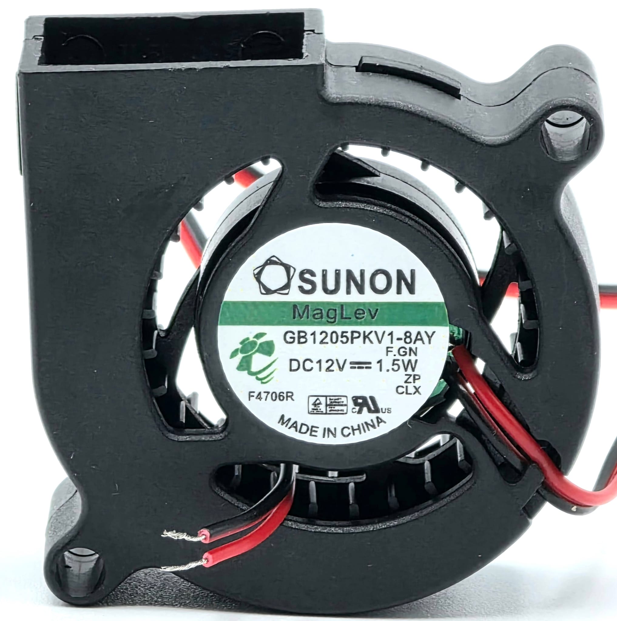 GB1205PKV1-8AY - 50x50x20mm 5020 DC12V 1.5W 2-Lead Wires Centrifugal Blower Inverter / Electronics Cooling Fan