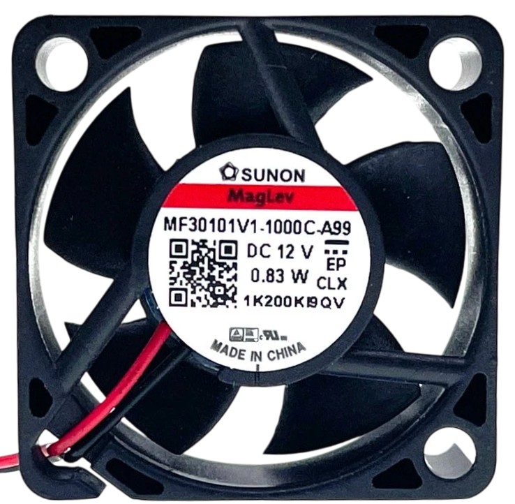 MF30101V1-1000C-A99 - 30x30x10mm 3010 DC12V 0.83W 2-Lead Wires Connector Micro Cooling Fan