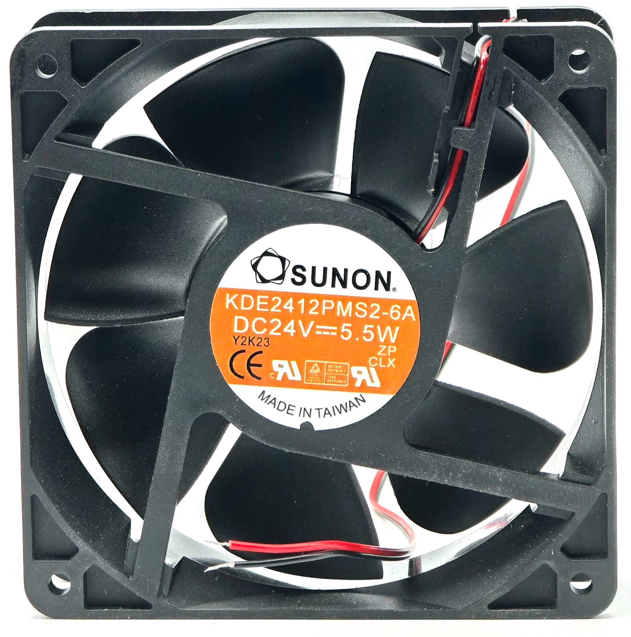 KDE2412PMS2-6A - 120x120x38mm 12038 DC24V 5.5W 2-Lead Wires Inverter Cooling Fan