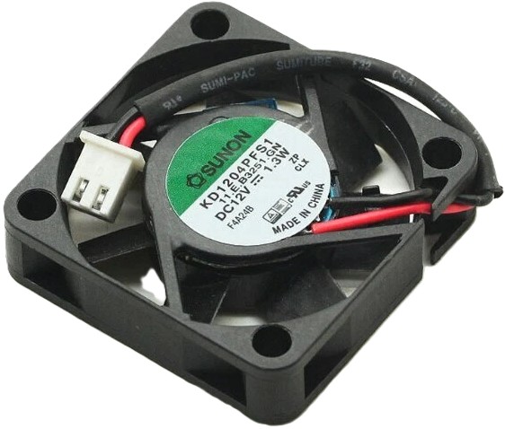 KD1204PFS1 - 40x40x10mm 4010 DC12V 1.3W 2-Wire 2-Pin Connector DC Axial Cooling Fan