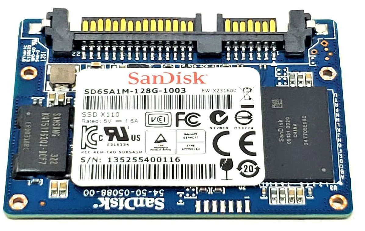 SSDP128GTB3C0-S11 - 128GB MLC Half Slim SATA MO-297 Solid State SSD