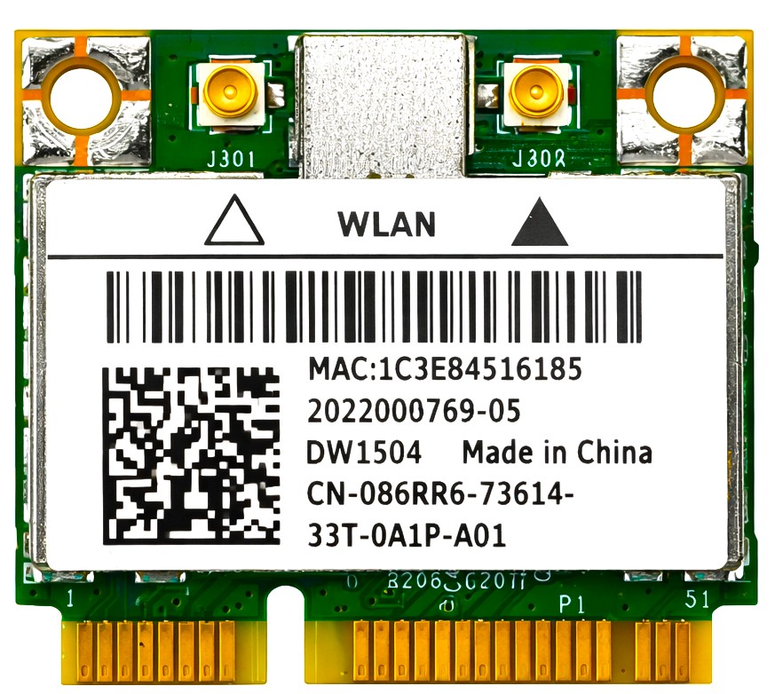593732-001 - DW1504 BCM94313HMG2L BCM4313 802.11b/g/n Half Mini PCI-Express WLAN WiFi Card