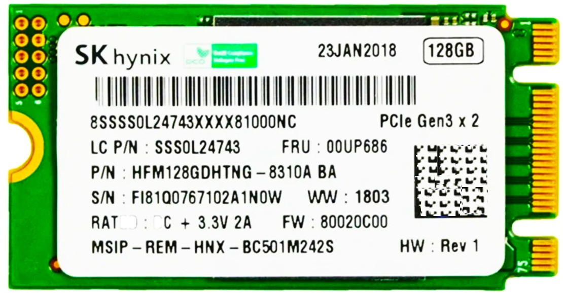 HFM128GD3HX015N - 128GB PCIe NVMe 2242 Solid State SSD Drive