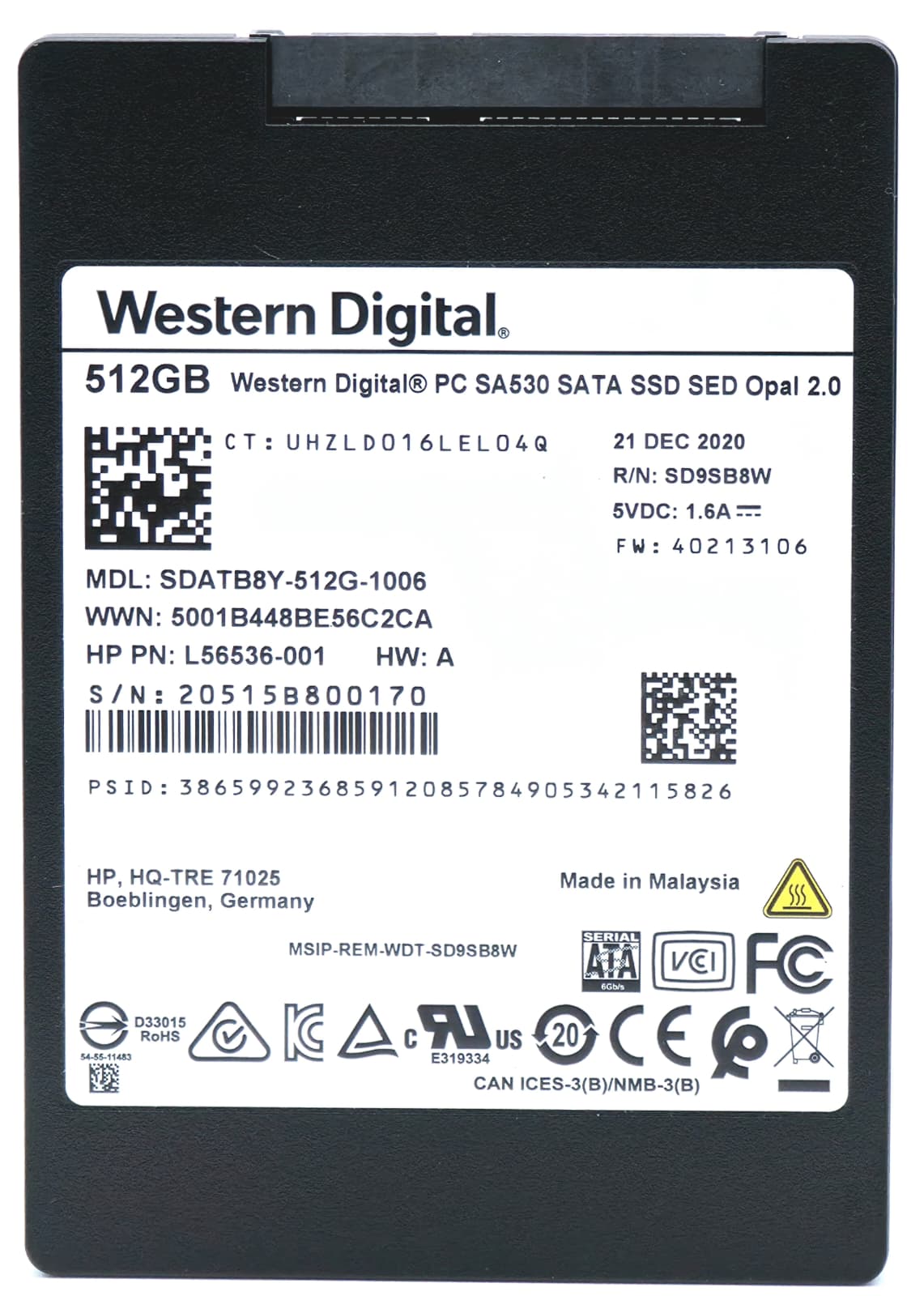 SDATB8Y-512G-1006 - 512GB 6Gbps SATA III 7mm 2.5" Solid State SSD