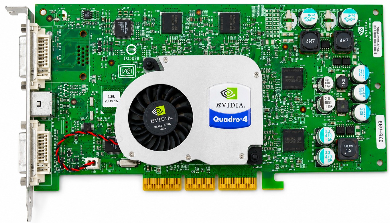600-50152-0021-004 - 128MB Nvidia Quadro 4 980XGL Dual DVI 8X AGP Video Card