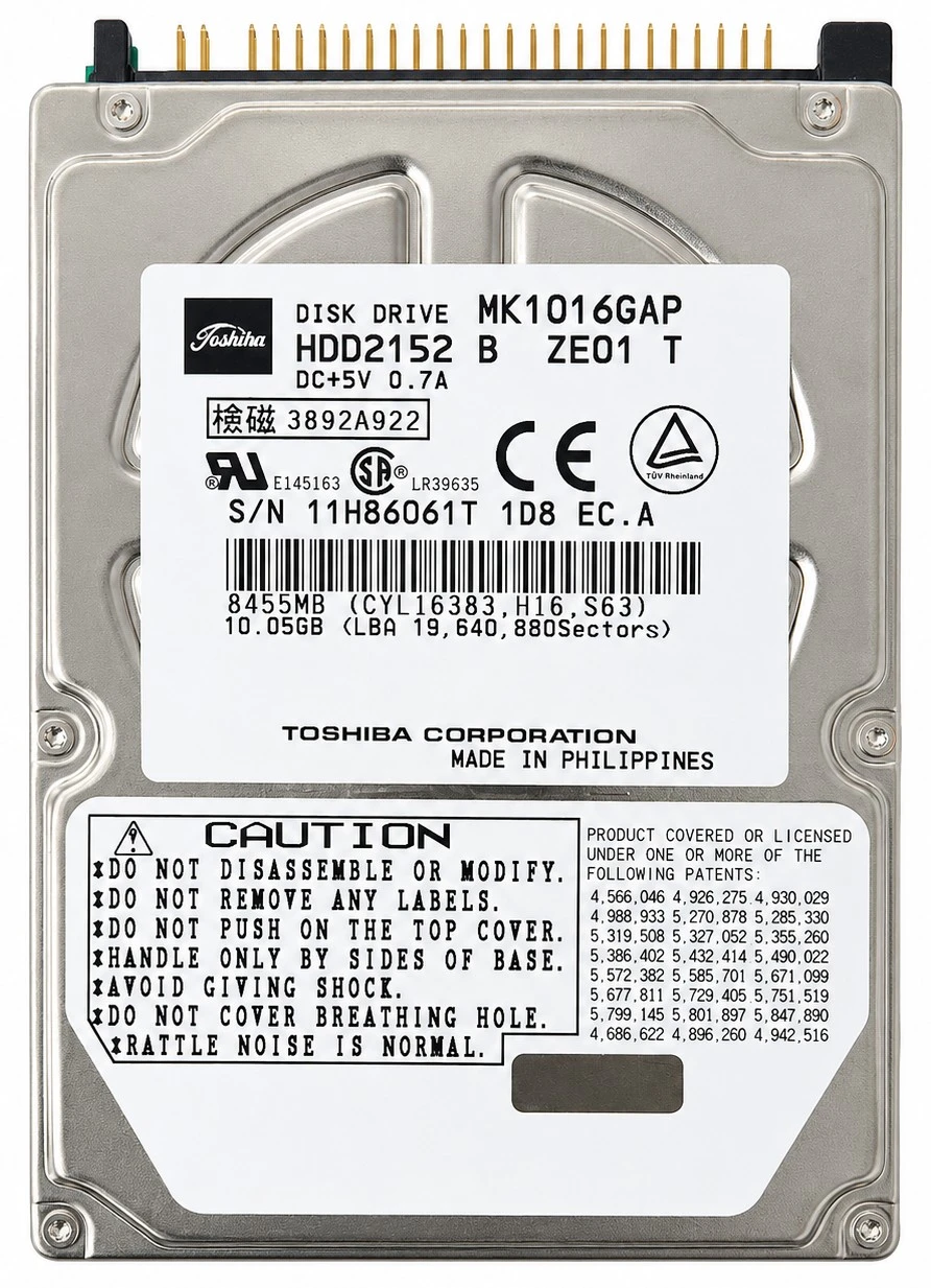 HDD2152 - 10GB 4.2K RPM ATA IDE PATA EIDE 2.5" Legacy Laptop Hard Drive HDD