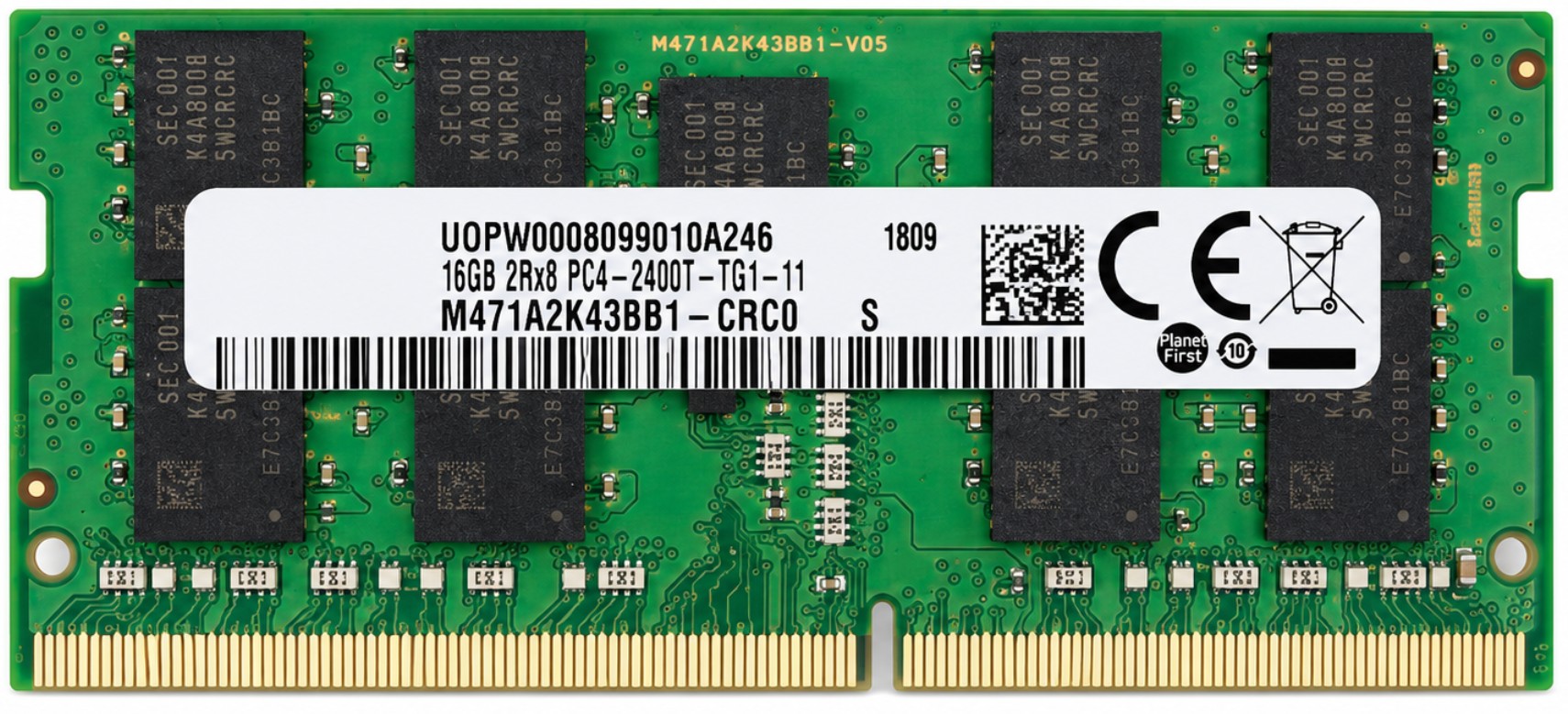 01FR302 - 16GB 2Rx8 PC4-2400T ECC DDR4-2400 260-Pin SODIMM Memory for Workstations