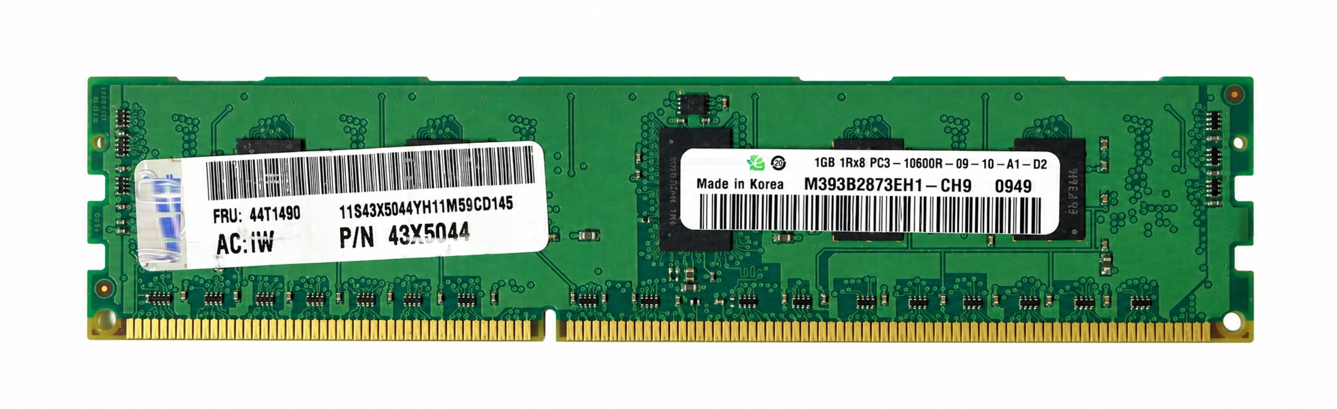 M393B2873EH1-CH9 - 1GB 1333Mhz PC3-10600R DDR3 ECC Registered 240-Pin DIMM Server RAM Memory Module