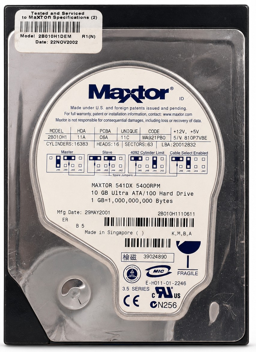 D9805-60101 - 10.2GB 5.4K RPM IDE 3.5" Hard Disk Drive (HDD)