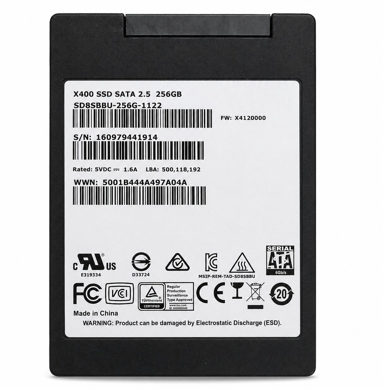 03B01-00022100 - 256GB SATA 7mm 2.5" Solid State Drive SSD for Laptop Desktop Workstation