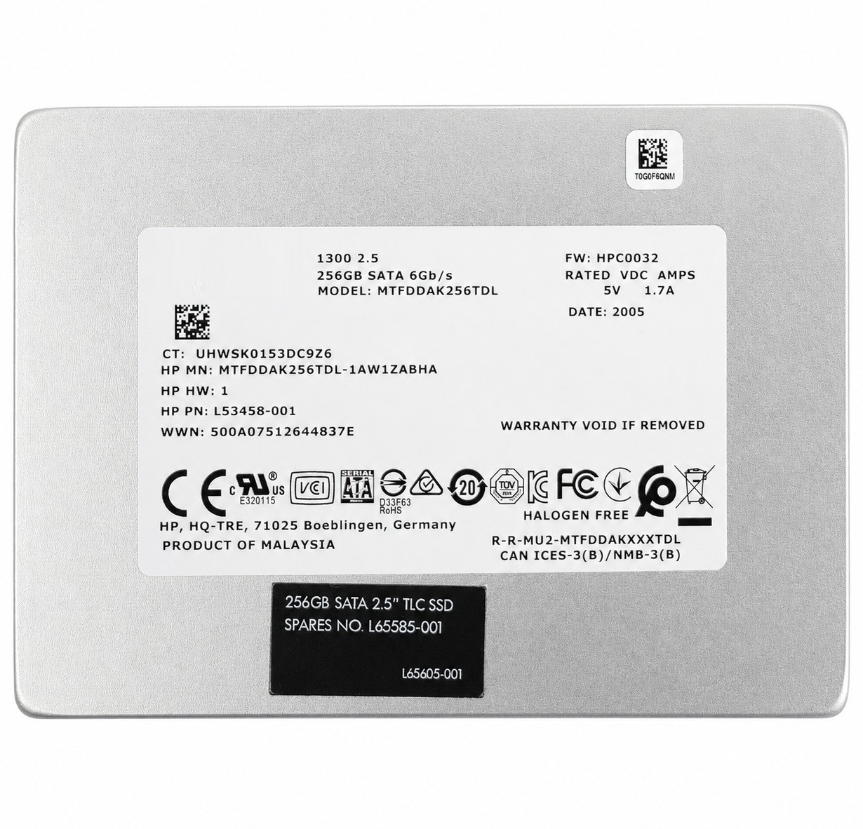 MTFDDAK256MAM-1K1AB - 256GB SATA 7mm 2.5" Solid State Drive SSD for Laptop Desktop Workstation