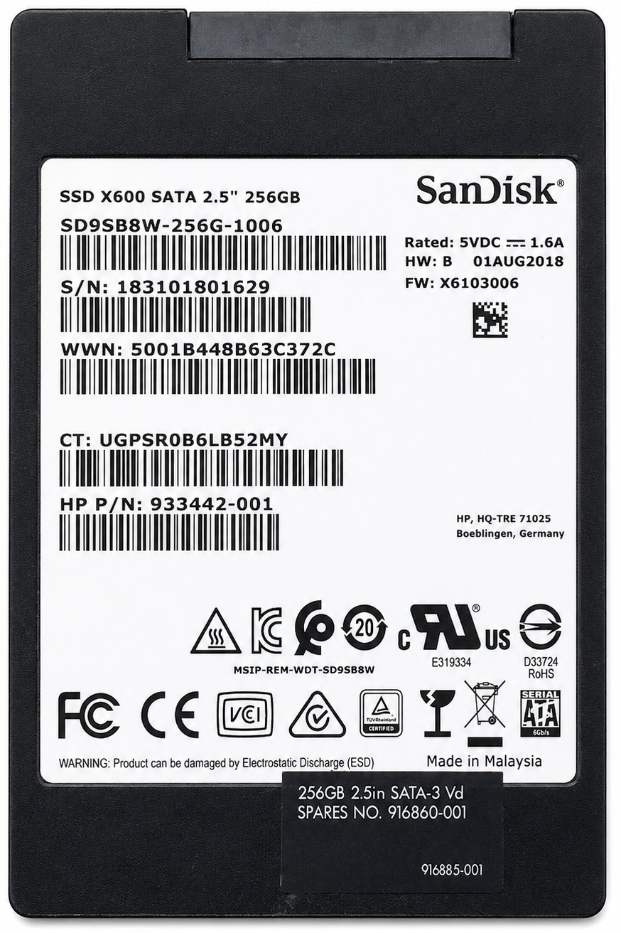 SD8SB8U-256G-1012 - 256GB SATA 7mm 2.5" Solid State Drive SSD for Laptop Desktop Workstation