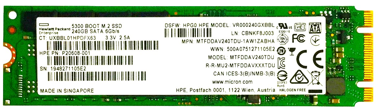 MR000240GWFLU - 240GB M.2 2280 SATA III 6Gbps SSD for Servers Desktops and Laptops