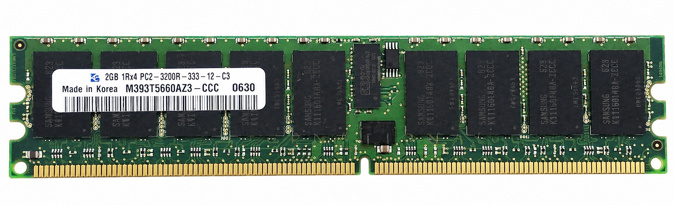 M393T5660MZ3-CCC - 2GB PC2-3200R-1RX4 400MHz DDR2 ECC Registered 1Rx4 240-Pin Server Memory
