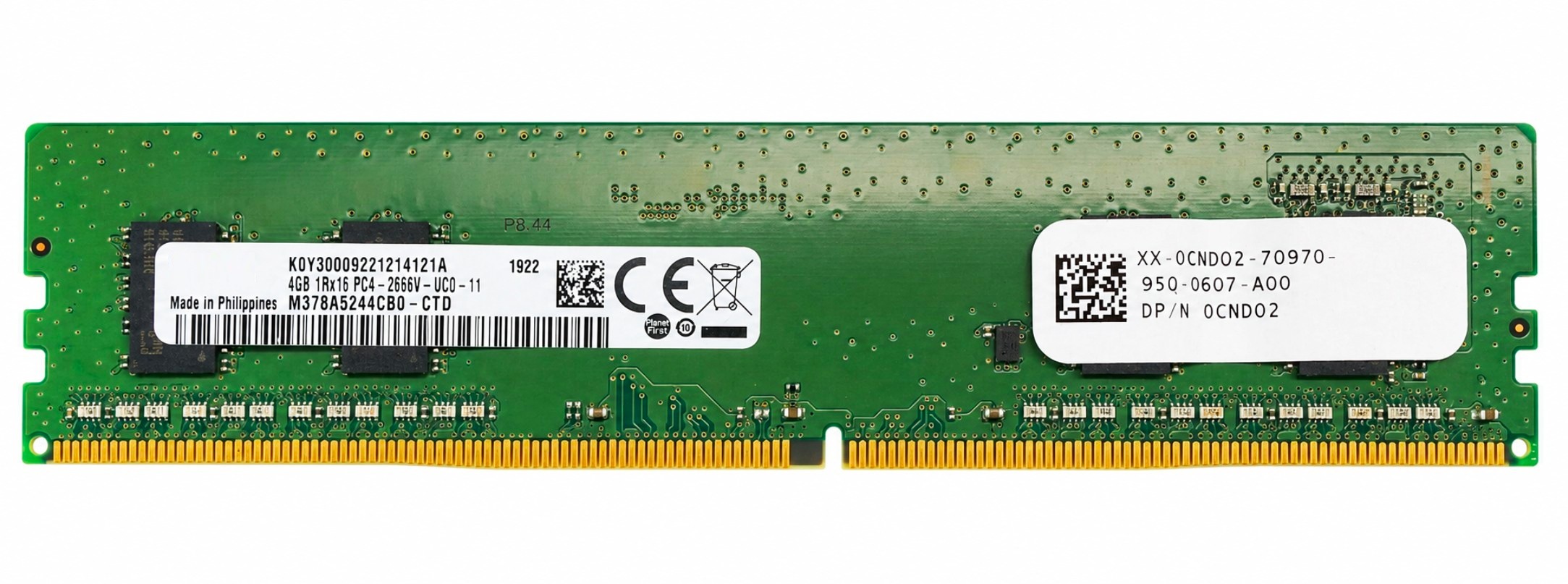 M378A5244CB0-CTD - 4GB 1Rx16 PC4-2666V DDR4-2666 Unbuffered Non-ECC Desktop Memory