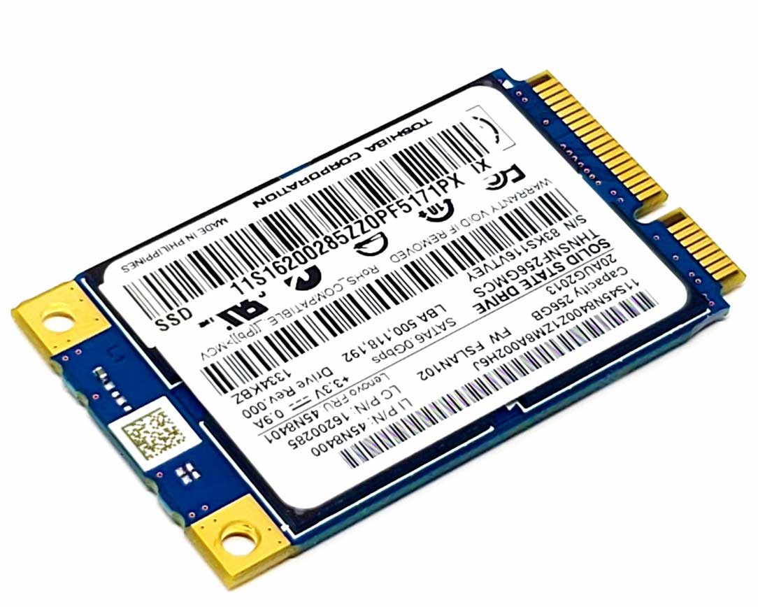 SQF-SMSM4-256G-SBC - 256GB mSATA SSD - 6Gb/s SATA III 3.3V Solid State Drive for ThinkPad T430 X230 EliteBook 9470m Latitude E7240 Precision M4800