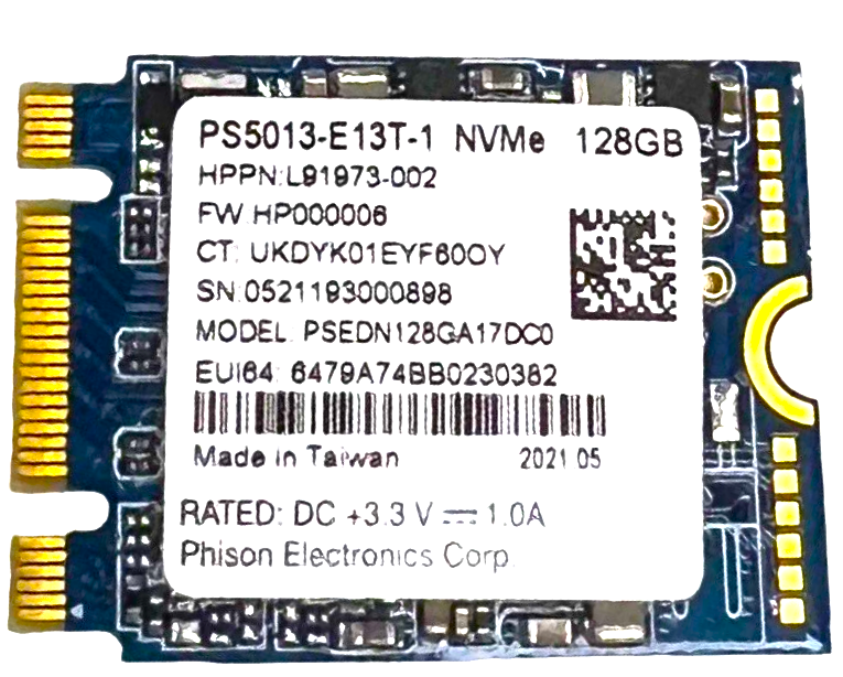 CIE-M3T425MMH128GW-B - 128GB PCIe NVMe M.2 2230 Gen3x4 Solid State SSD Drive