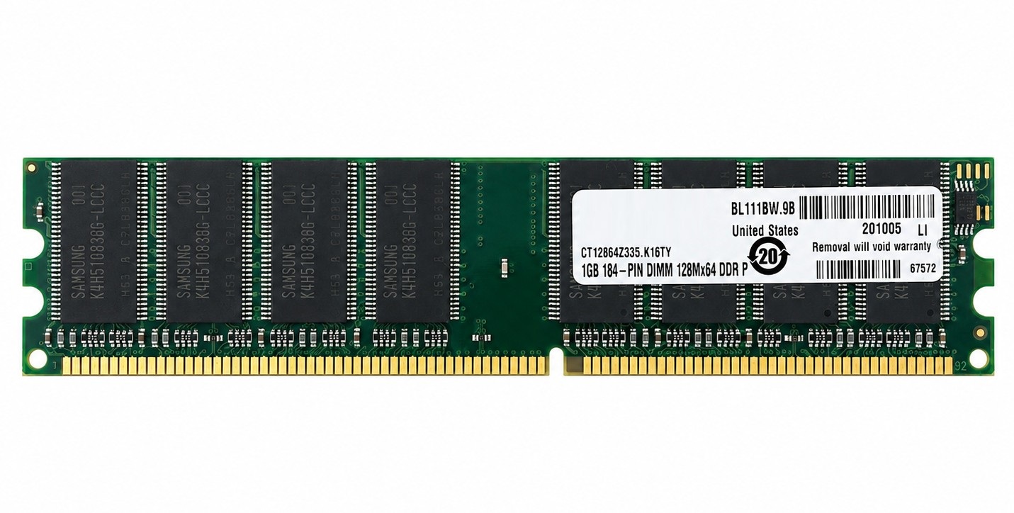 SMDL24694/1 - 1GB PC2700 DDR-333 184-Pin Non-ECC Unbuffered Desktop Memory DIMM