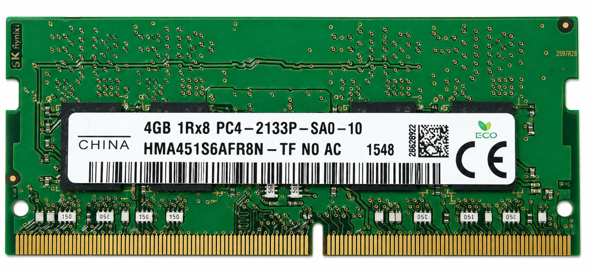 03X7048 - 4GB PC4-2133P DDR4-2133 1Rx8 260-Pin Non-ECC SODIMM Laptop Memory