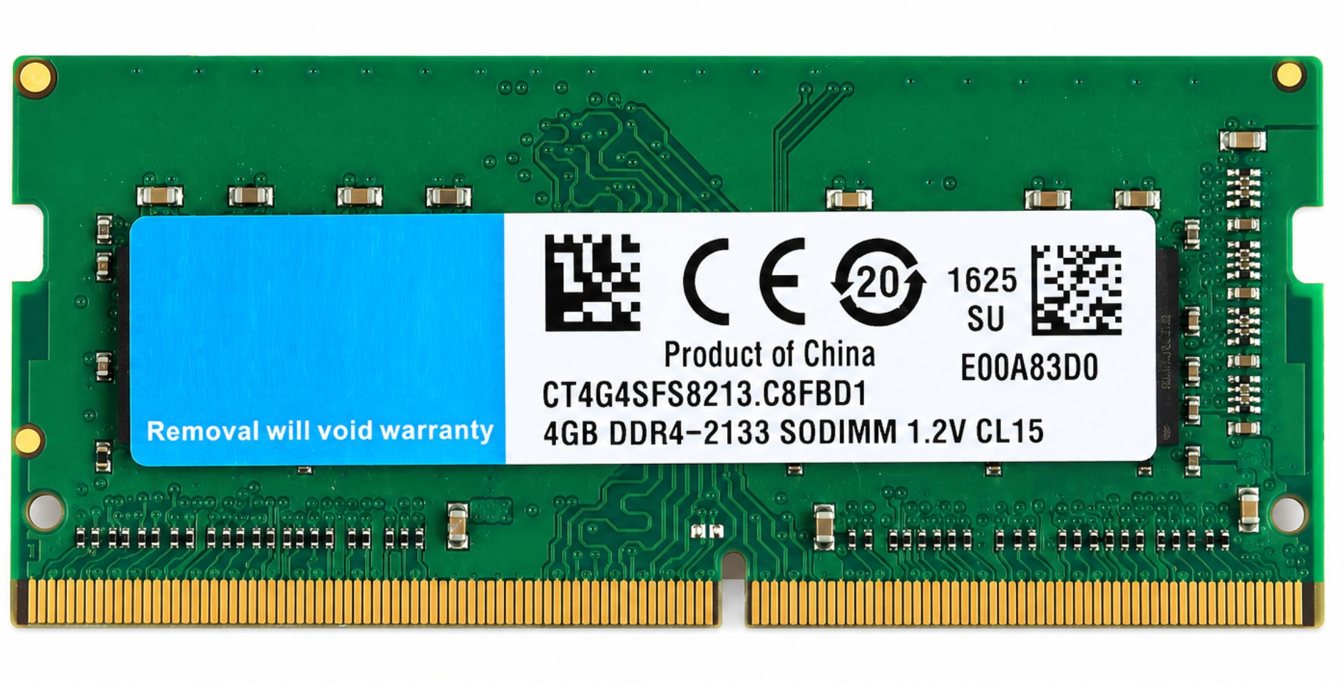 CMSO4GX4M1A2133C15 - 4GB PC4-2133P DDR4-2133 1Rx8 260-Pin Non-ECC SODIMM Laptop Memory