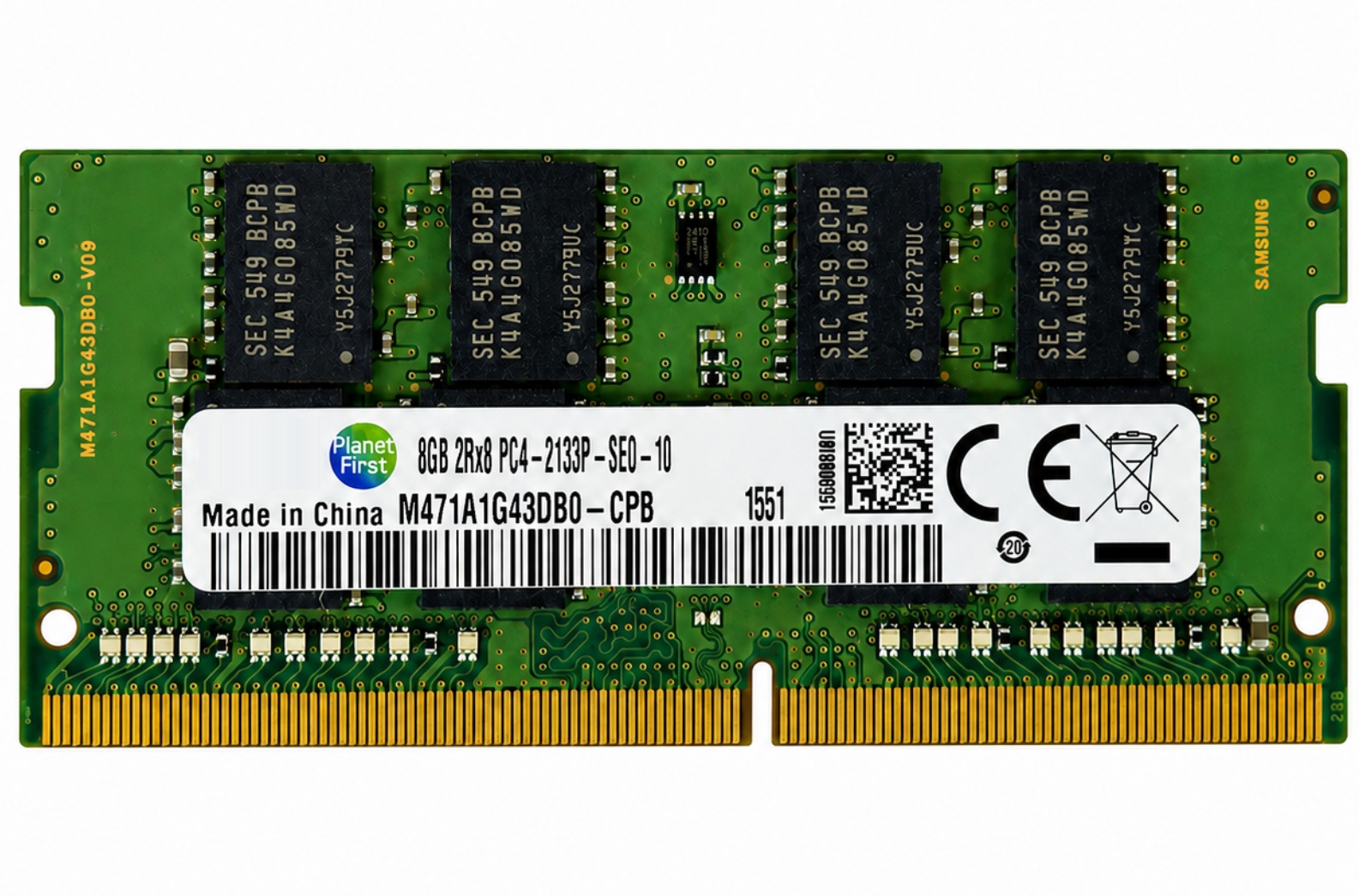 M471A1G43DB0-CPB - 8GB DDR4-2133P PC4-17000 2Rx8 260-Pin SODIMM Laptop Mini PC Memory