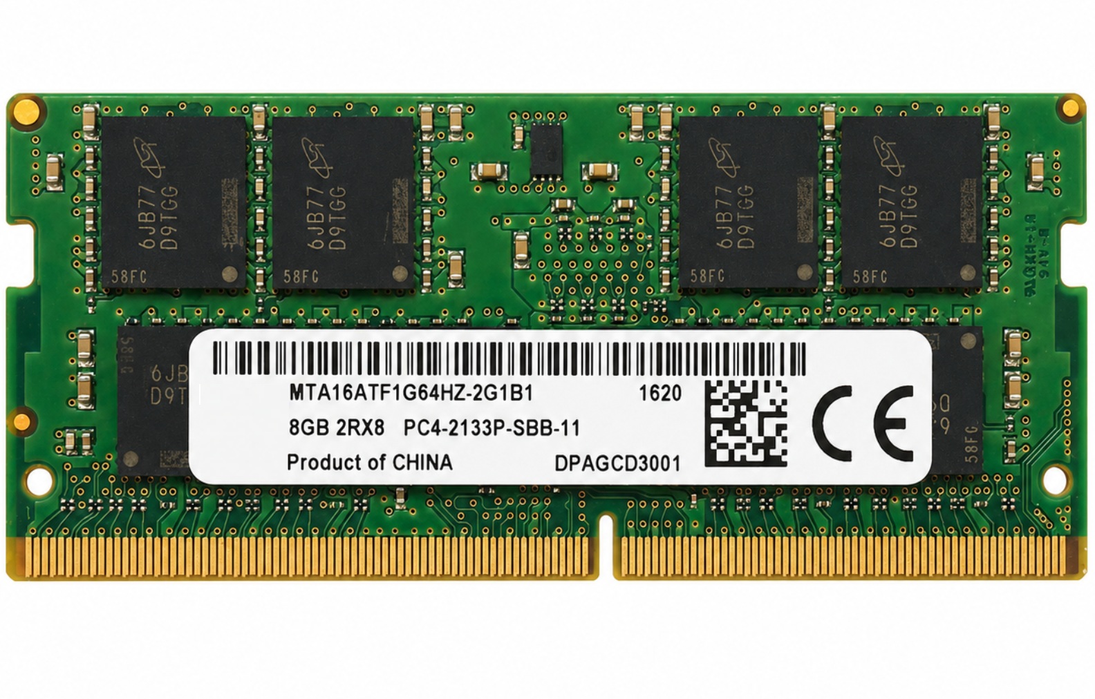 8GBS421ZS3A15 - 8GB DDR4-2133P PC4-17000 2Rx8 260-Pin SODIMM Laptop Mini PC Memory