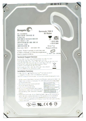 Seagate ST380020A - 80GB 5.4K IDE 3.5
