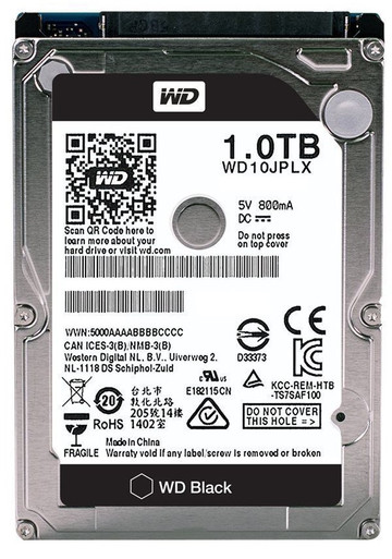 Western Digital WD10JPLX - 1TB 7.2K RPM SATA 9.5mm 2.5