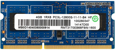 100280282 - 4GB (1x4GB) 1600Mhz PC3-12800S DDR3-1600 204-Pin