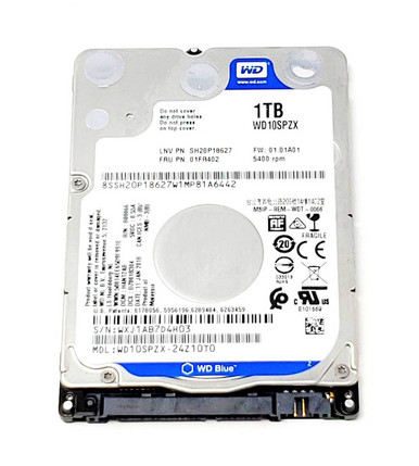 Western Digital WD10SPZX-75Z10T1 - 1TB 5.4K RPM SATA 7mm 2.5