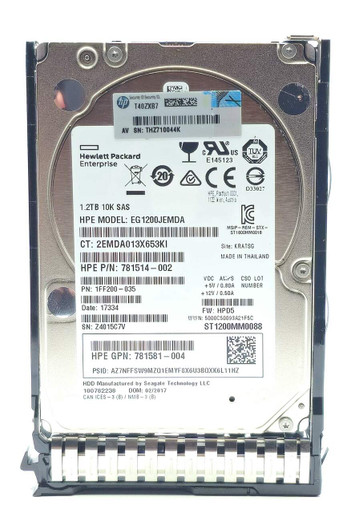 HP 872483-006 - 1.2TB 10K RPM 12Gbps SAS 2.5