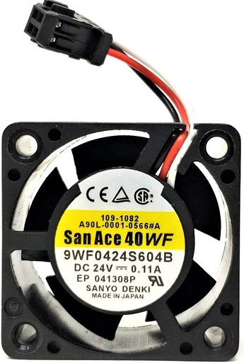 Ventilateur De Refroidissement Sanyo Sanace 40WF - 9WF0424F6D03, 24V DC, 0.076A, 3 Broches - Silencieux