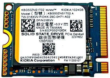 16XVV - 1TB PCIe NVMe M.2 2230 Gen4x4 Solid State SSD - CPU Medics