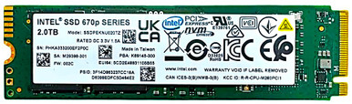 L63021-001 - 2TB NVMe PCIe Gen3 x4 M.2 2280 Solid State Drive (SSD