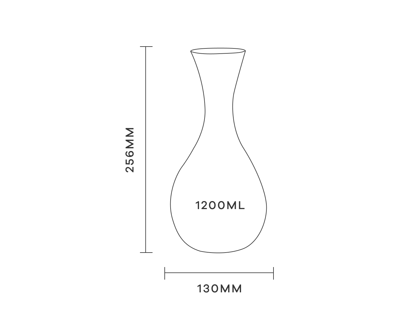 PLUMM EVERYDAY THE RED GLASS & LA TROBE DECANTER GIFT SET sizing guide