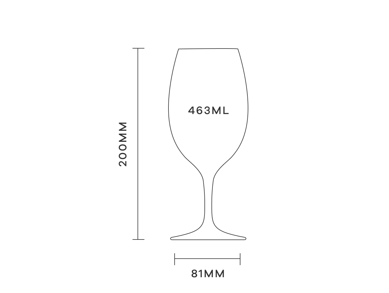 PLUMM EVERYDAY The REDorWHITE Glass sizing guide