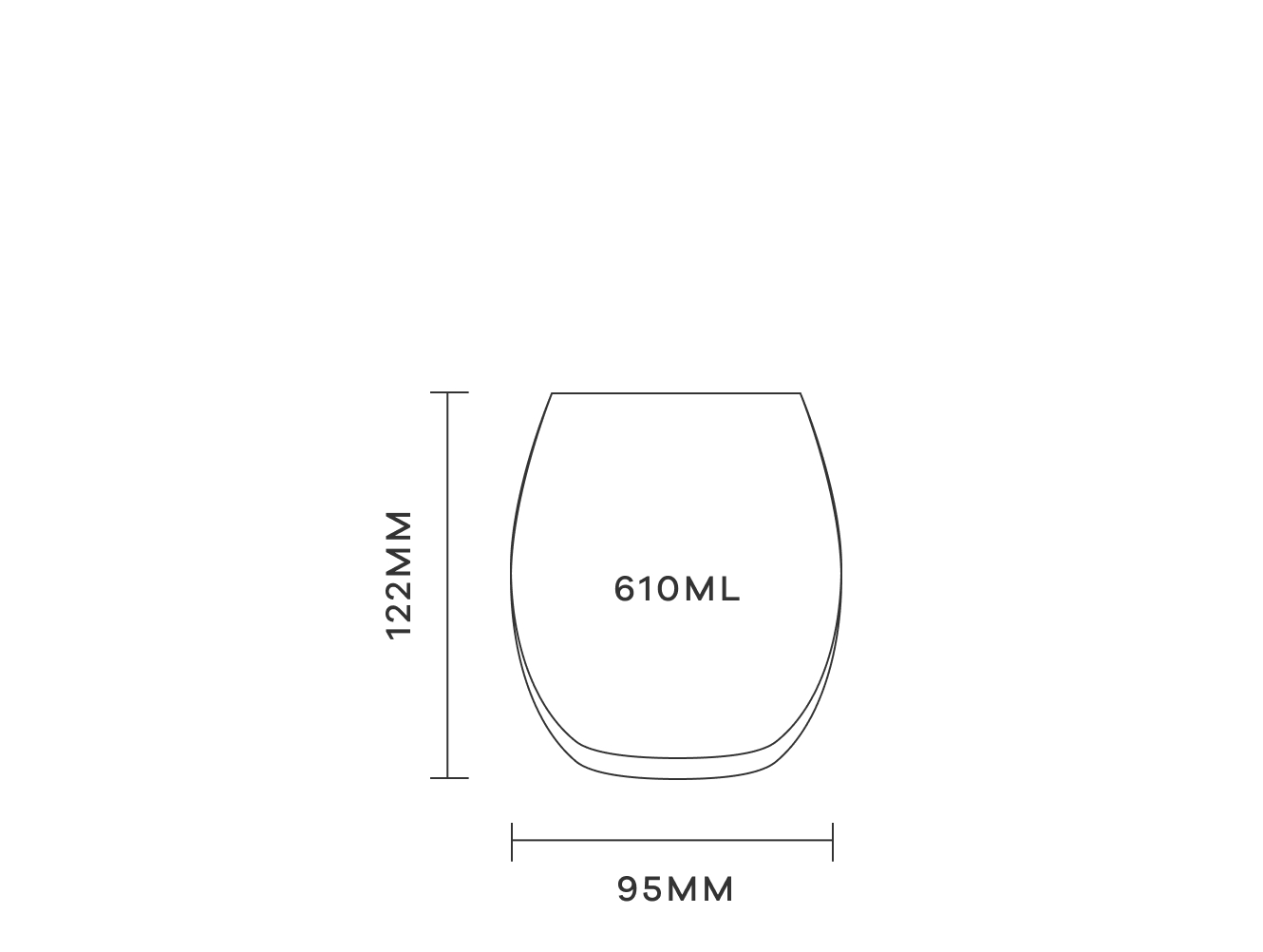 Stemless RED+ Value Pack sizing guide