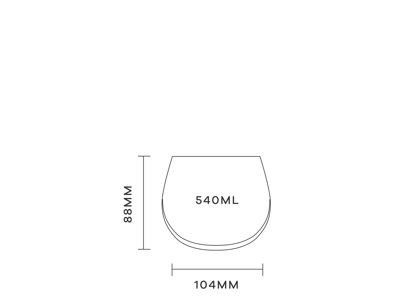 PLUMM STEMLESS WHITE B+ sizing guide