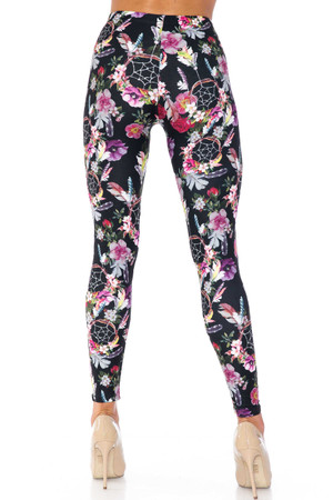 Creamy Soft Floral Dreamcatcher Kids Leggings - USA Fashion™