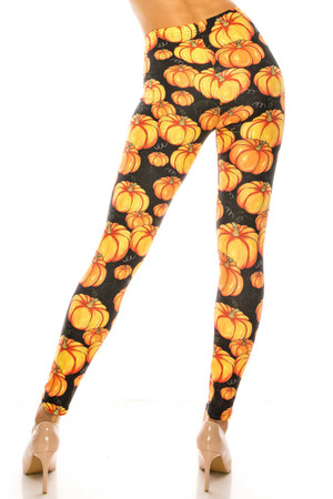 Creamy Soft Autumnal Pumpkins Kids Leggings - USA Fashion™