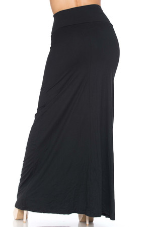 Buttery Soft Basic Black Maxi Skirt