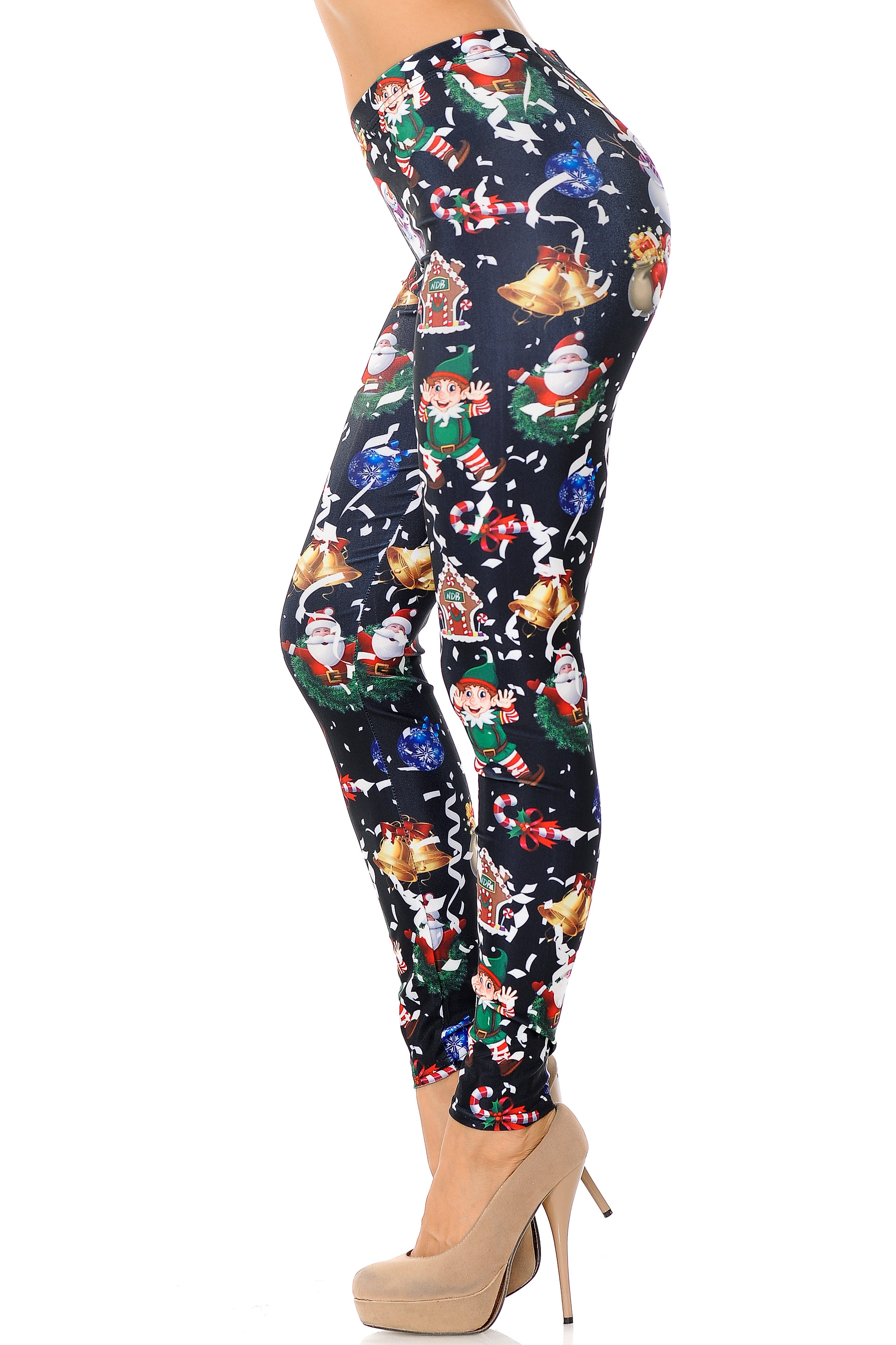 Black Wonderful Festive Christmas Leggings