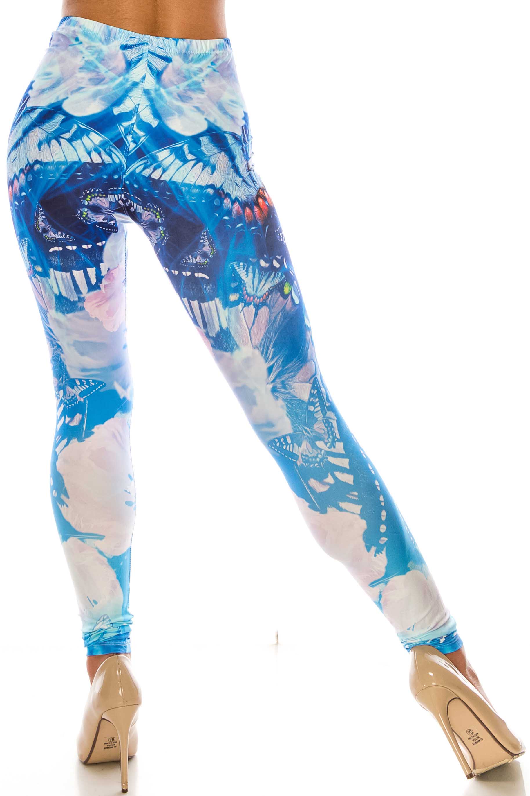 Creamy Soft Reflecting Butterflies Leggings - USA Fashion™