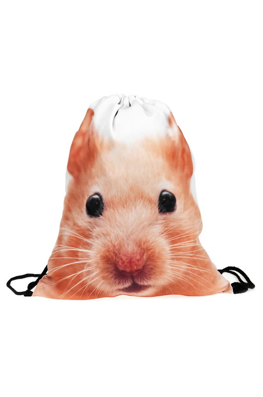 Hamster Graphic Print Drawstring Sack Backpack - 28 Styles