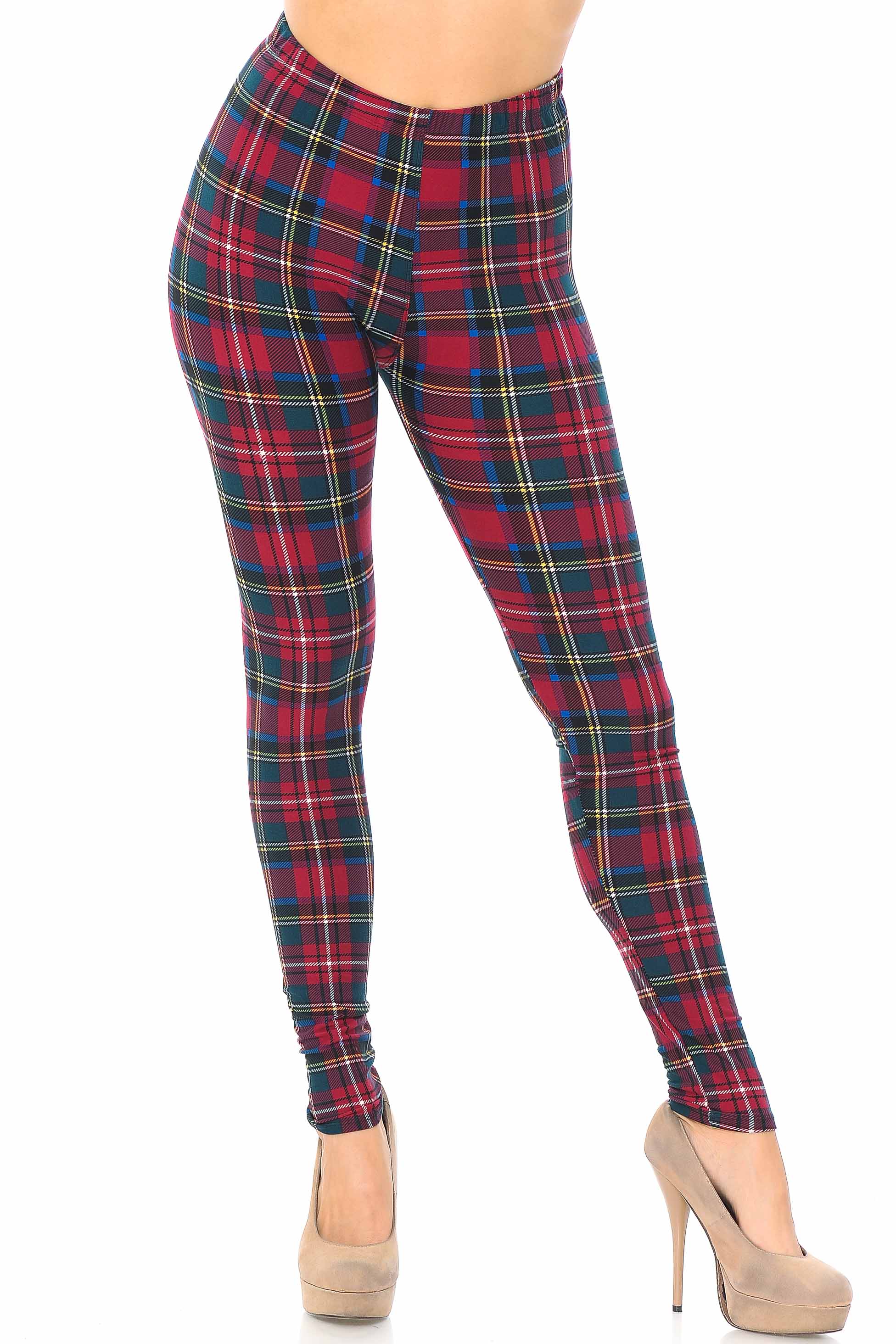 Buttery Soft Modish Plaid Leggings