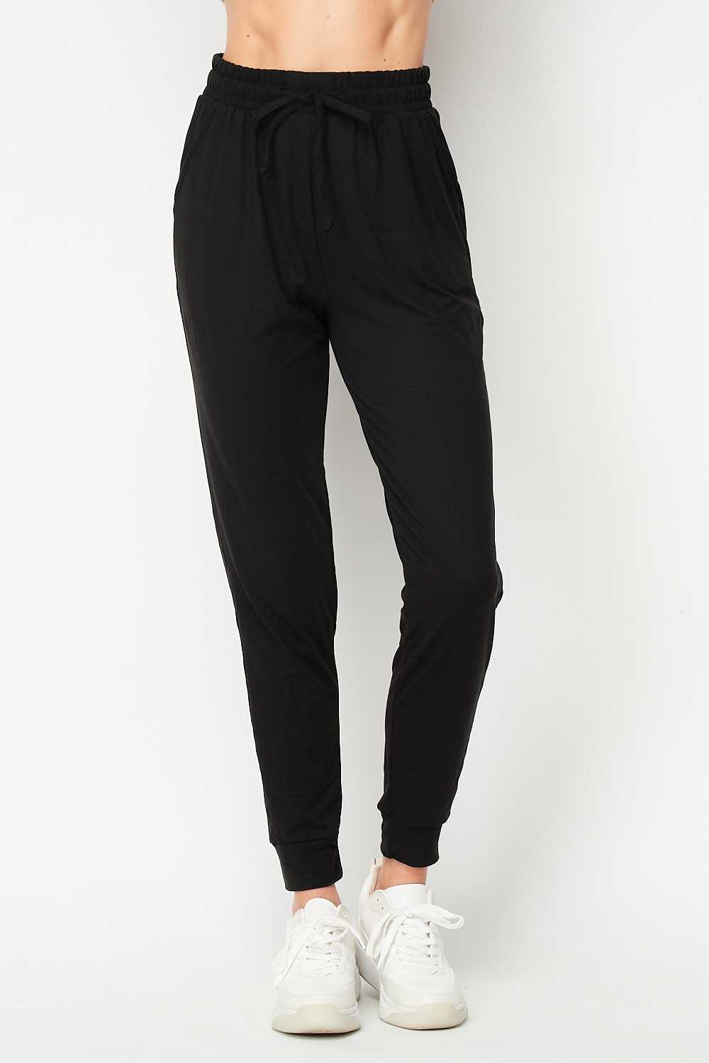 Buttery Soft Basic Solid Plus Size Joggers - New Mix