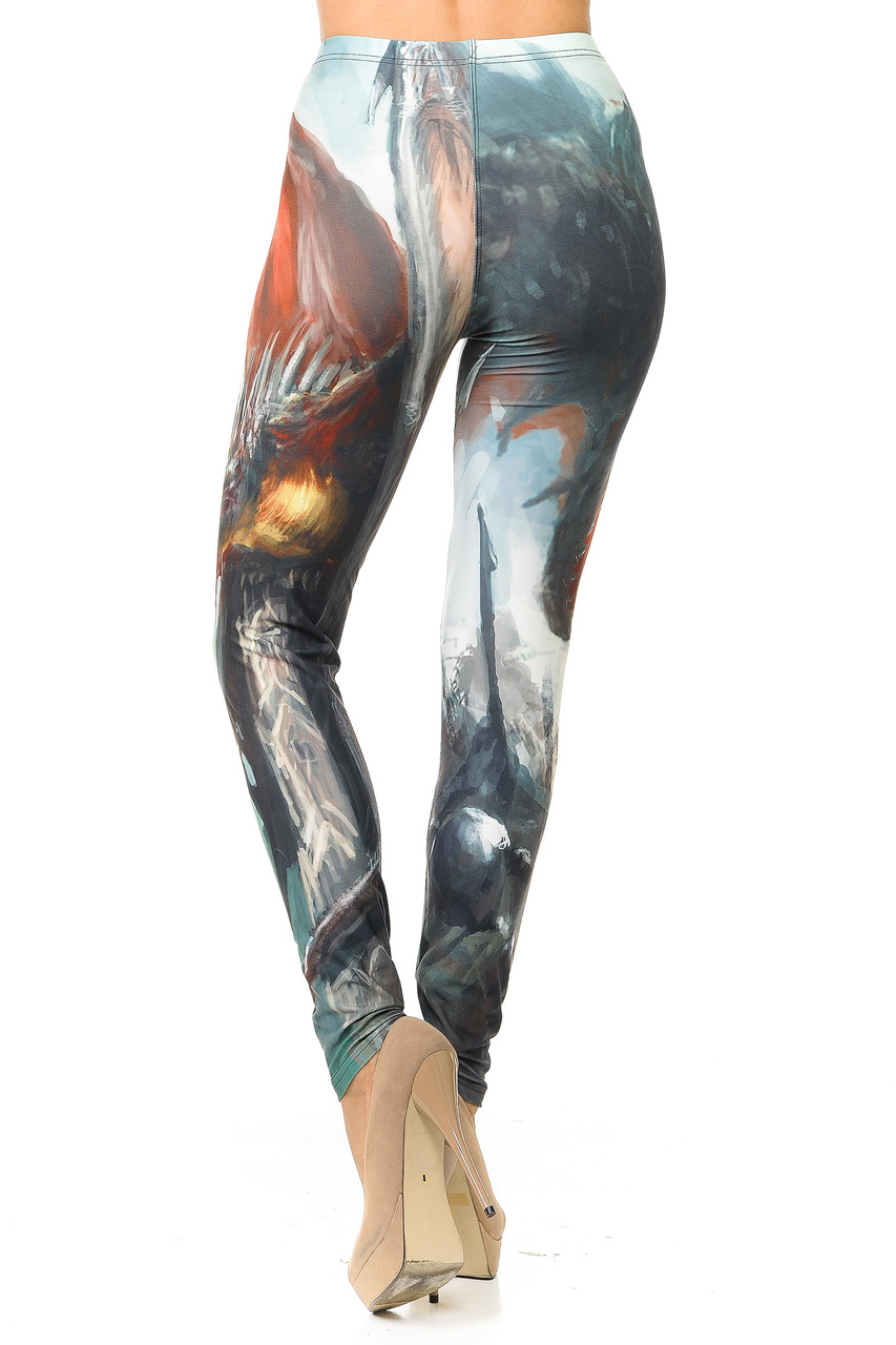 Creamy Soft Feral Dragons Leggings