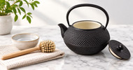 How to clean an enamel-lined cast iron teapot