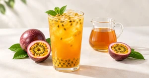How to make iced passion fruit tea without added sugar
